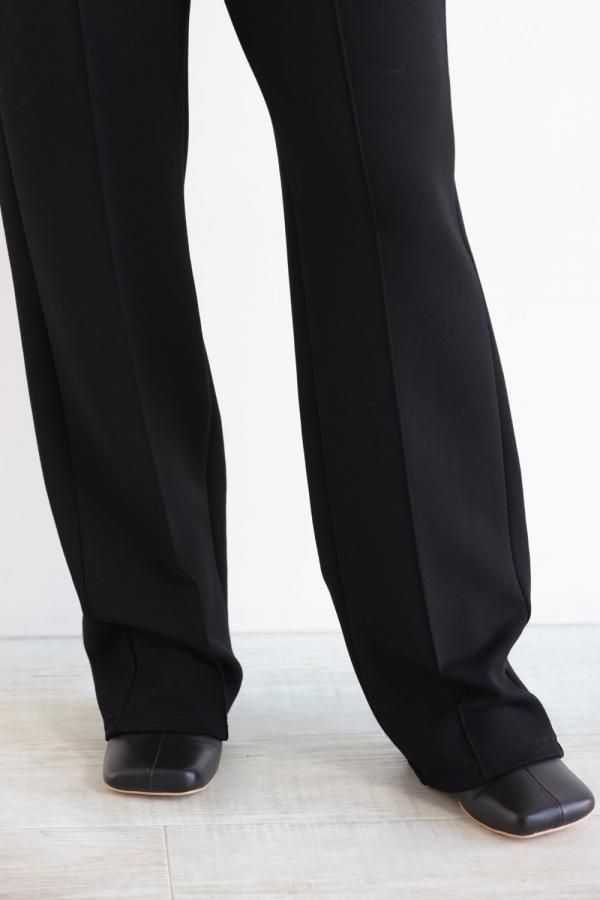 Theory(セオリー) DOUBLE KNIT LT N EASY TRACK PANT BLACK - YAMAROKU