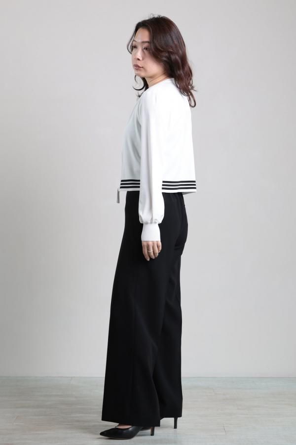 BORDERS at BALCONY(ボーダーズアットバルコニー) RAYON KNIT CARDIGAN