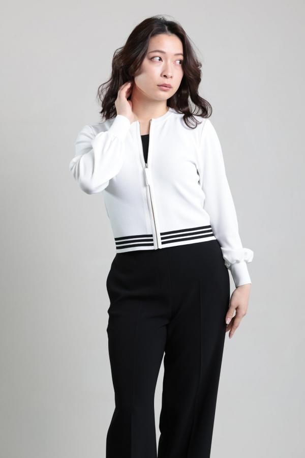 BORDERS at BALCONY(ボーダーズアットバルコニー) RAYON KNIT CARDIGAN