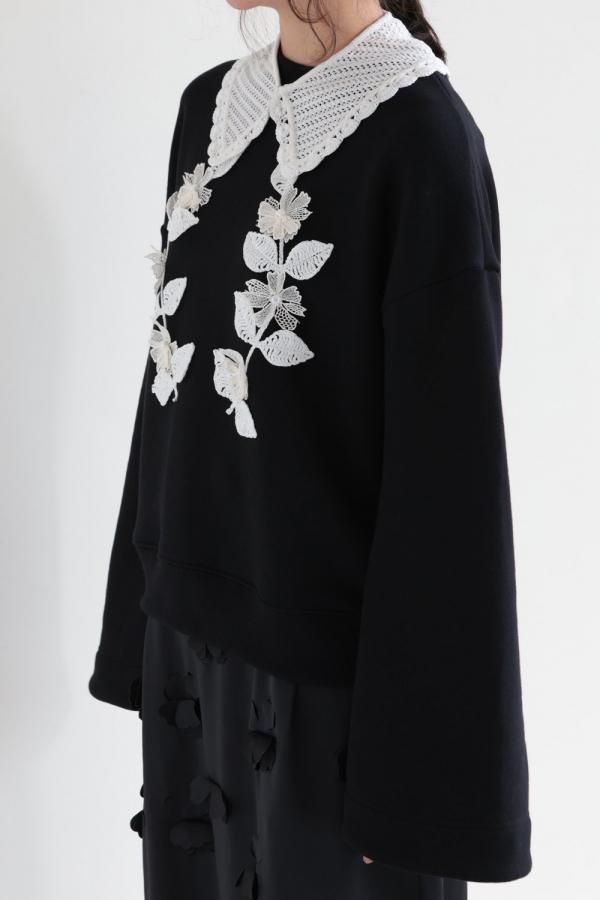 MUVEIL(ミュベール) カメオ刺繍プルオーバー - YAMAROKU（ヤマロク