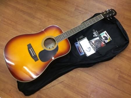 Aria ADW-200 TS アコースティックギター & & 初心者/入門/ビギナー7点