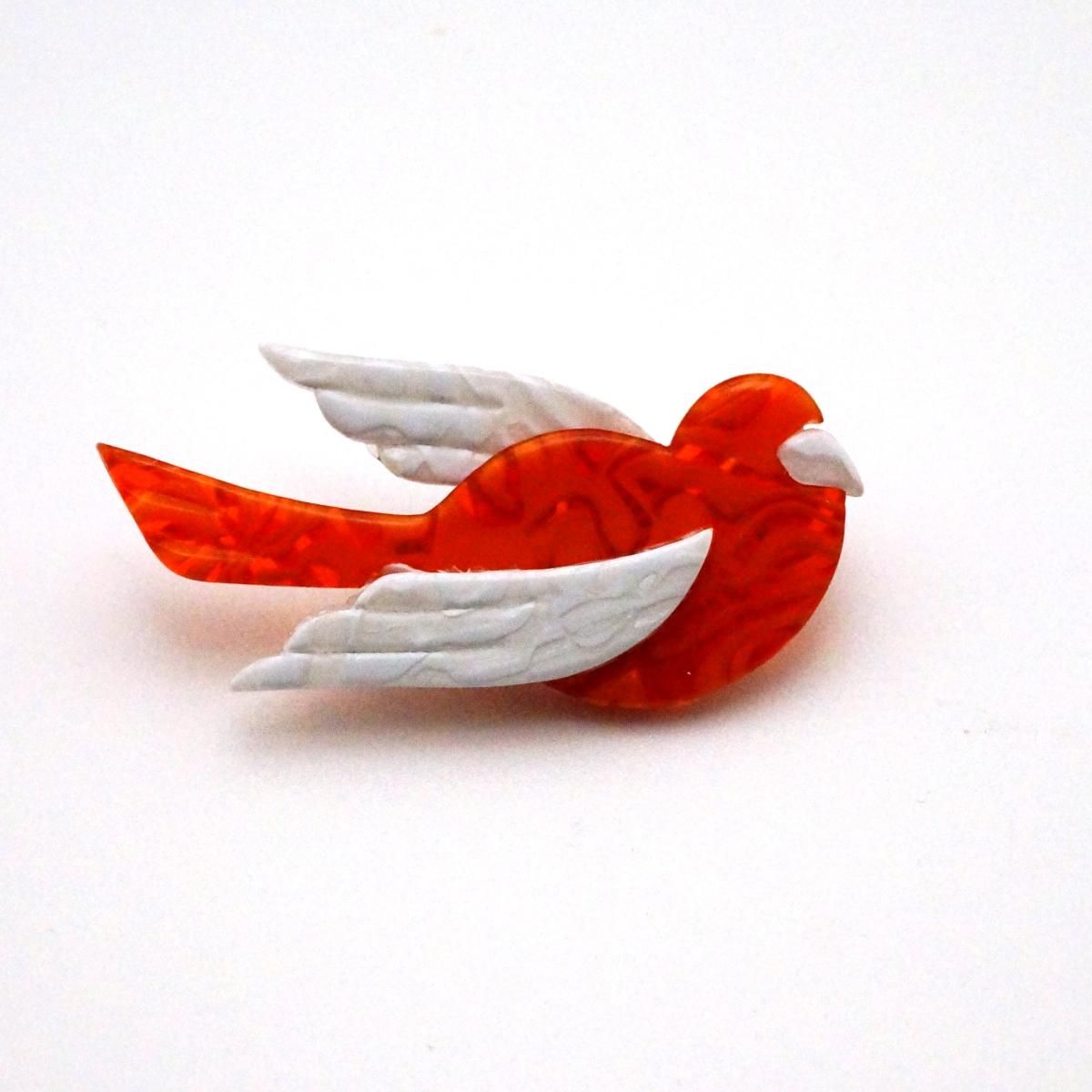 LEA STEIN リアスタン ブローチ 鳥 雀