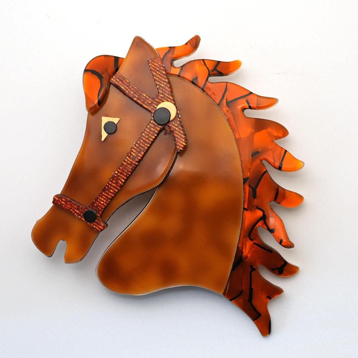 LEA STEIN リアスタン ブローチ 馬