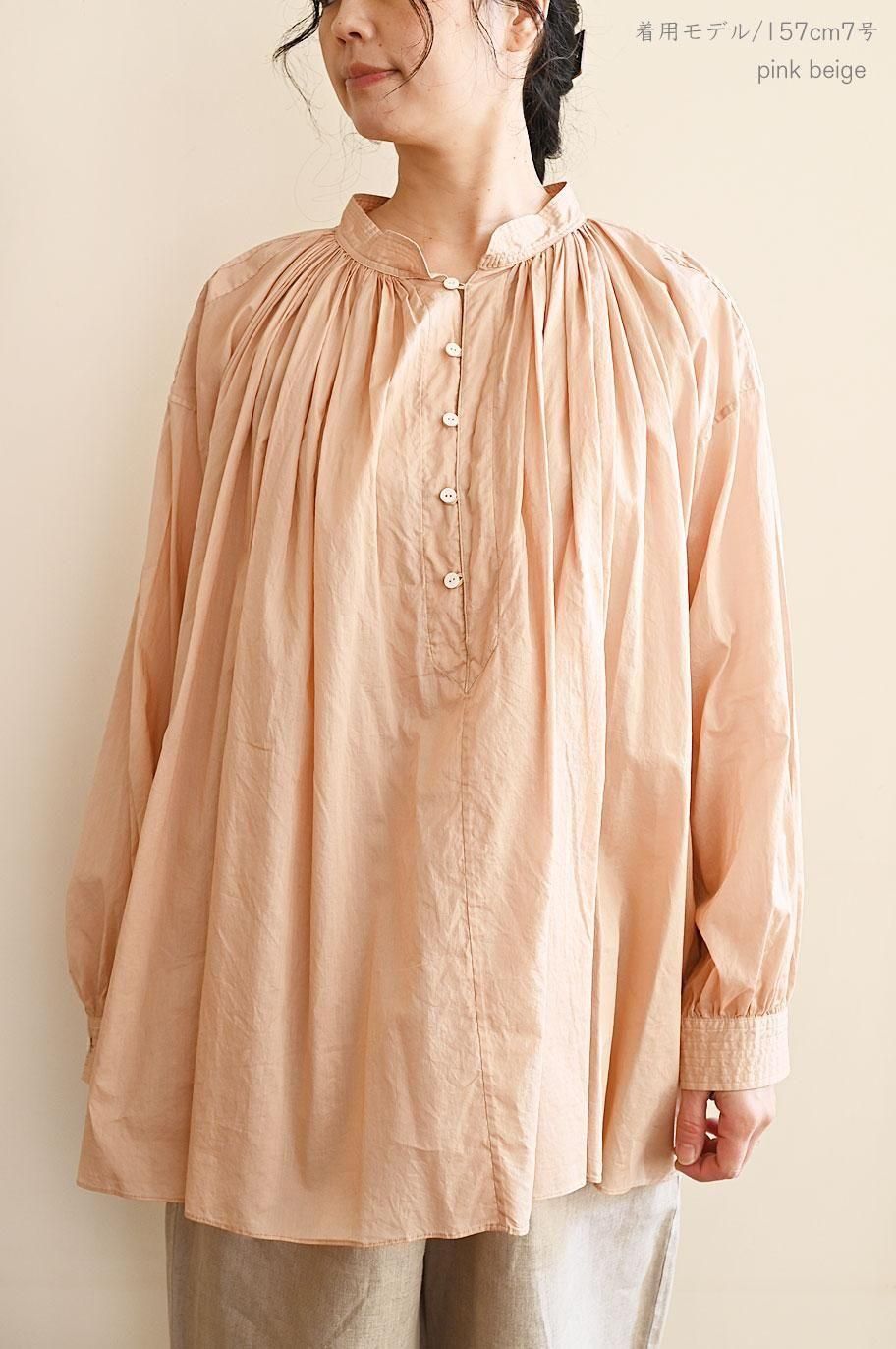 も*も様 ARTS＆SCIENCE ギャザー チャーチ スモック ブラウス シル