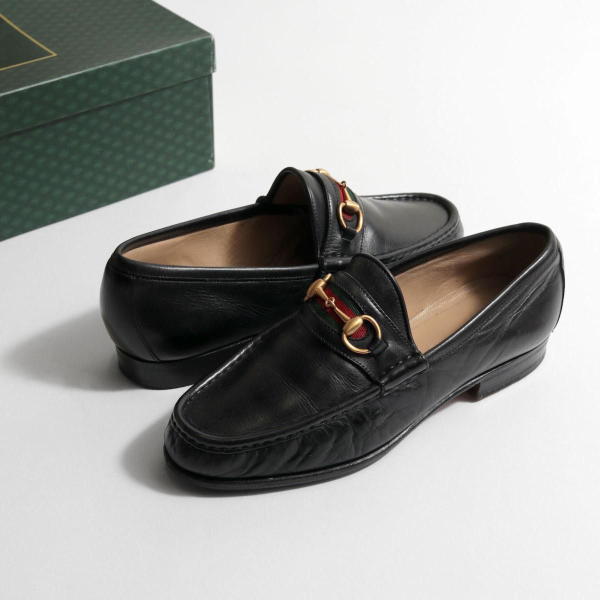 レディース] グッチ ホースビットローファー シェリーライン ブラック