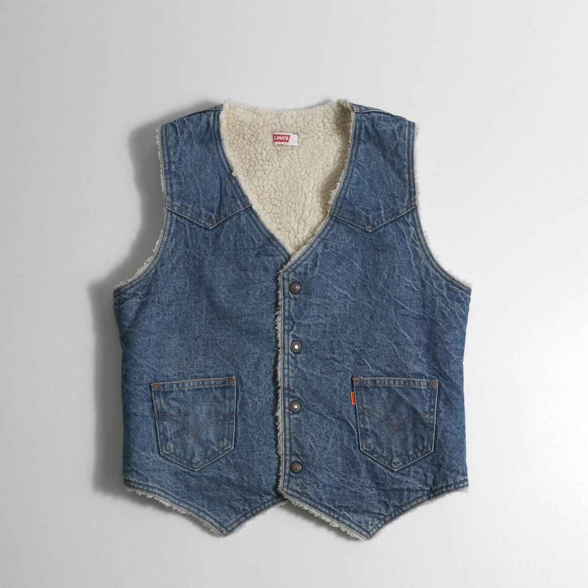 レディース] 1970s ヴィンテージ USA製 リーバイス ボアデニムベスト