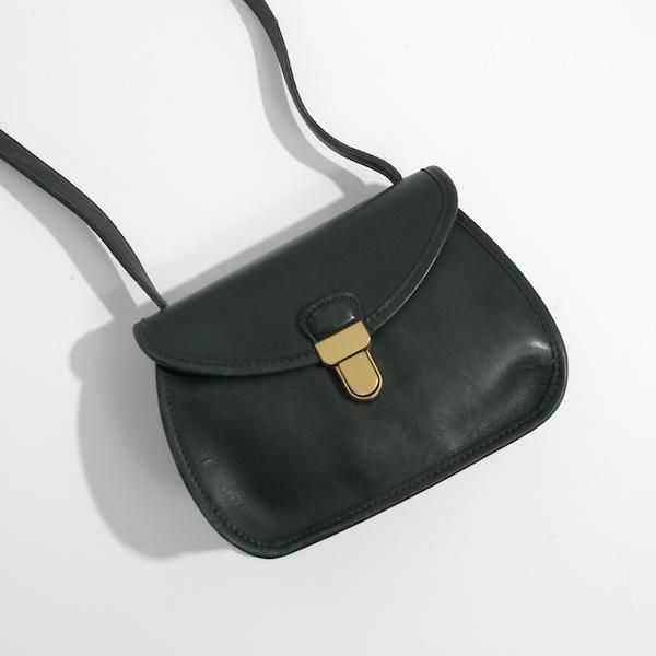 レディース] 90's USA製 オールド・コーチ ショルダーバッグ グリーン