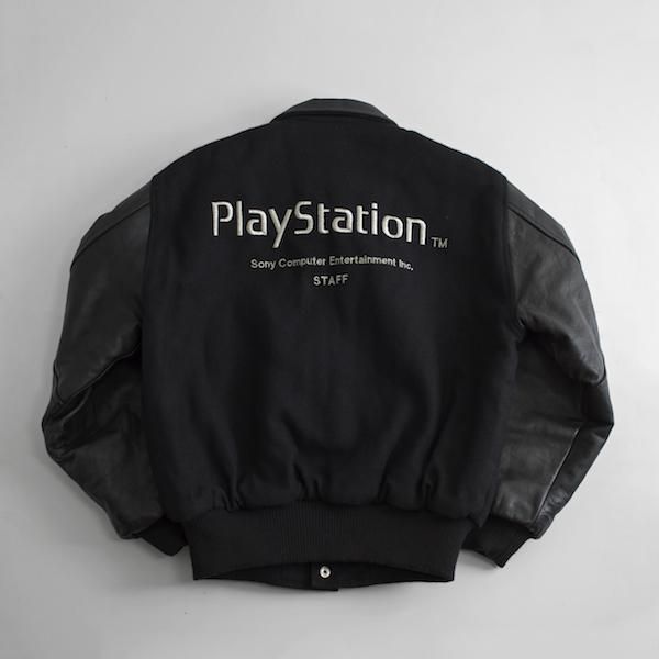 SONY] 90's ソニー プレイステーション ロゴ入りスタジャン
