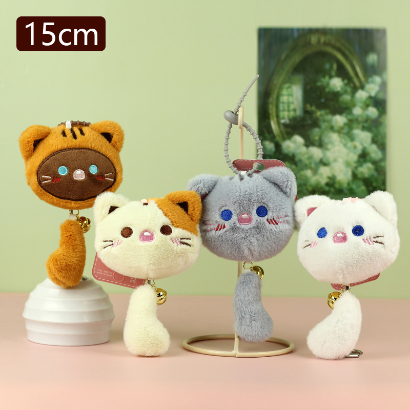 ins新作 大人気 バッグチャームパーツ 可愛い 鈴猫ちゃん ぬいぐるみ