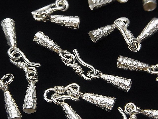 カレンシルバー デザインフック＆コネクター 1ペア - 天然石ビーズ