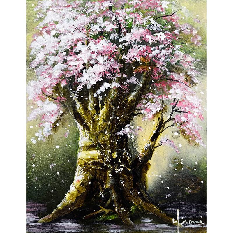 立川広己 「名も無き古木（桜）」 油彩6号 - 一枚の繪オンラインショップ
