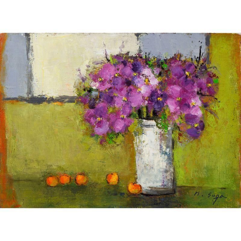 菅 博子 「窓辺」 油彩4号 - 一枚の繪オンラインショップ