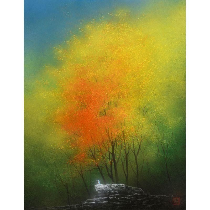 須藤和之 「風のいろづく」 日本画6号 - 一枚の繪オンラインショップ