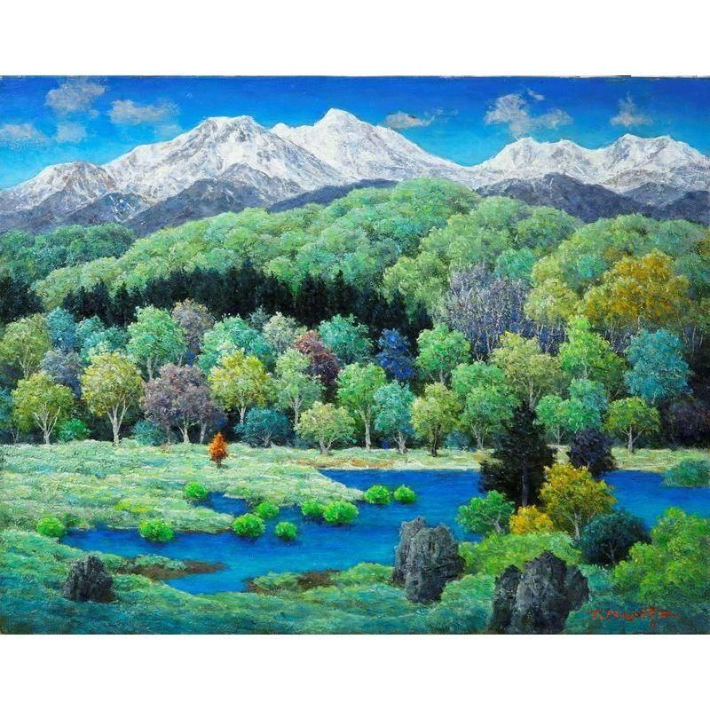 成田禎介 「春高原」 油彩6号 - 一枚の繪オンラインショップ