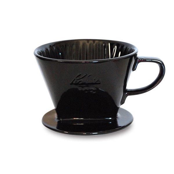 カリタ 陶器製ドリッパー 102（2～4人用）/黒：コーヒードリッパー