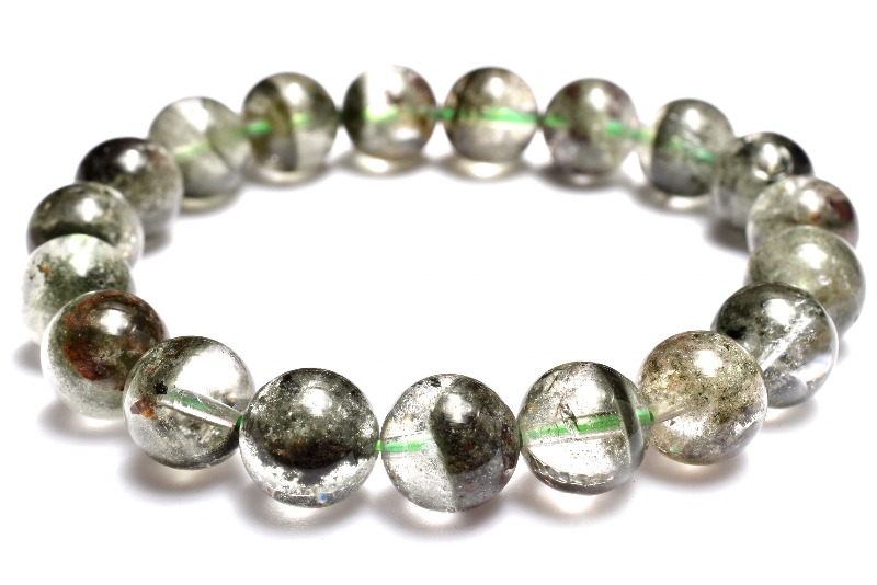 1点物】高発色◇半々タイプ グリーンガーデンクォーツ 10mm