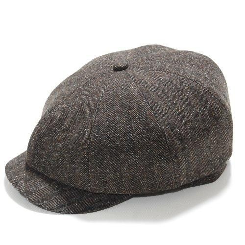 ニュースボーイキャスケット（スリム／ジャズネップヘリンボーン