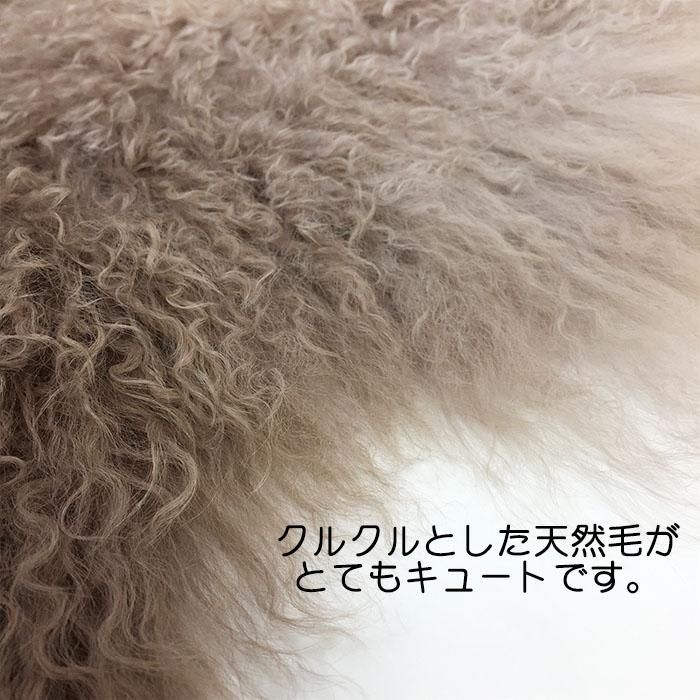 チベットラム フルスキン毛皮 1匹サイズ約95x60cm ブラウン｜ドリーム
