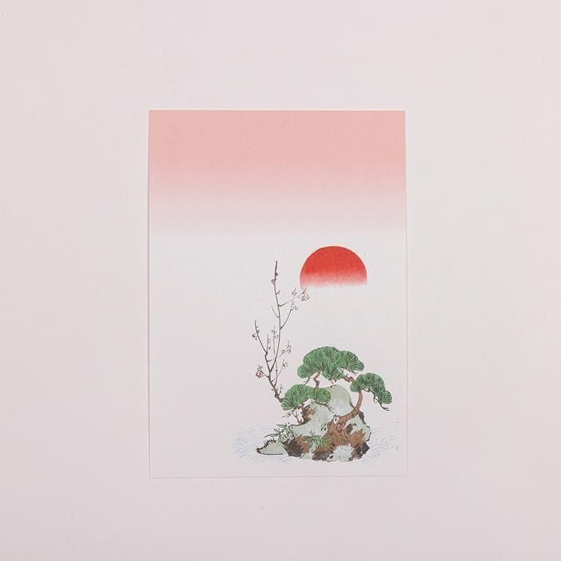 絵はがき 「松竹梅に日之出」 - 日本橋 榛原 -はいばら-