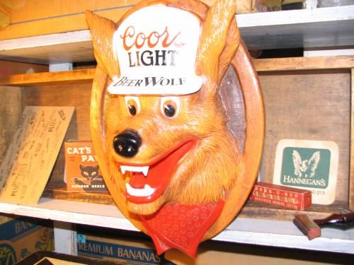 Coors LIGHT Beer Wolf ディスプレイ 3 - AMERICAN VINTAGE Sunny's smile