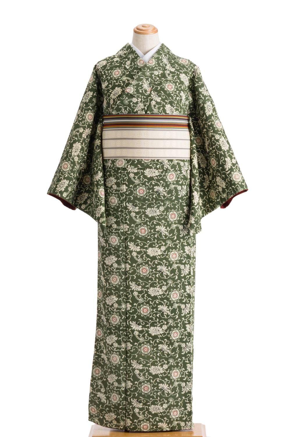 縮緬 唐花唐草 - からん::アンティーク着物・リサイクル着物の通販サイト