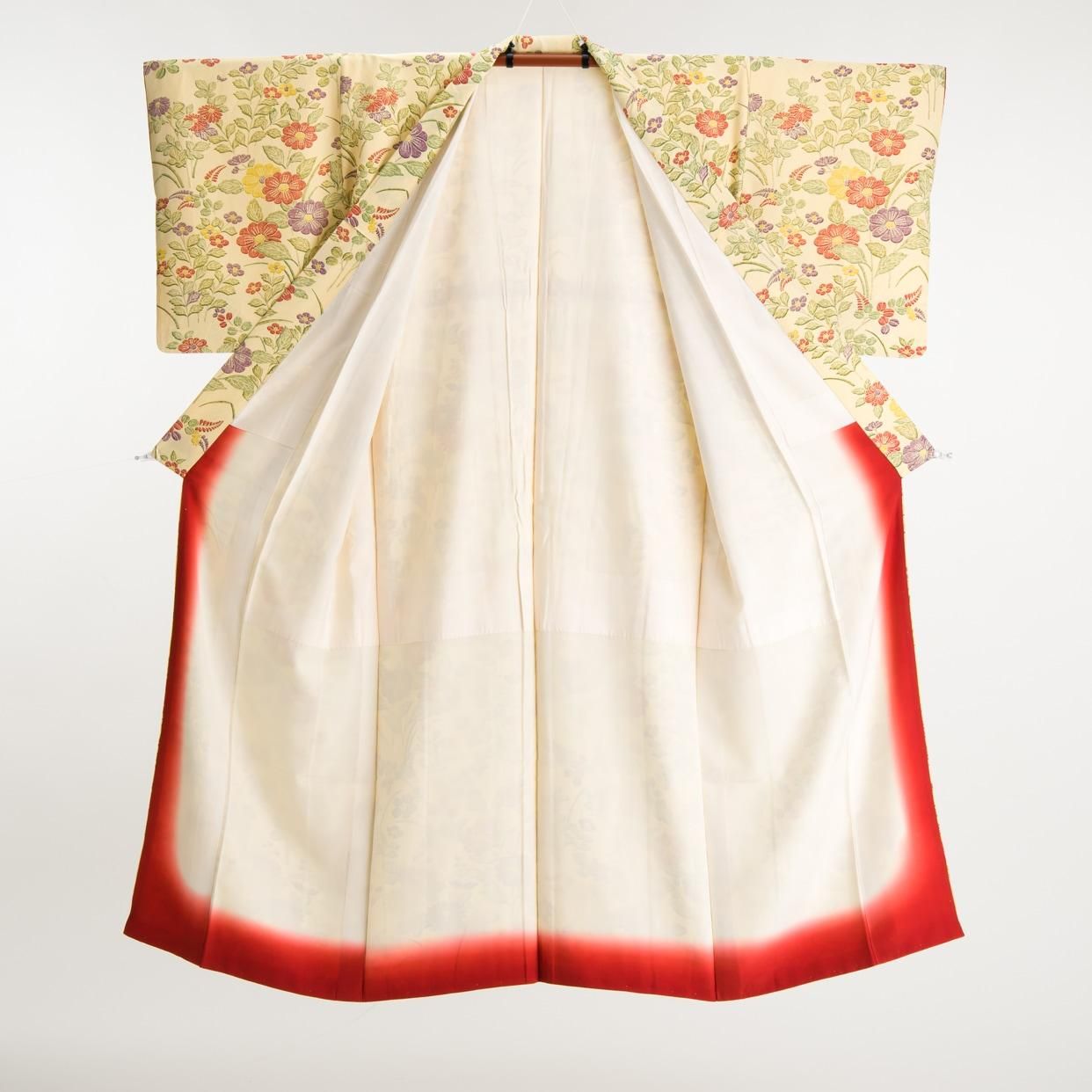 付け下げ小紋 菊や萩など - からん::アンティーク着物・リサイクル着物