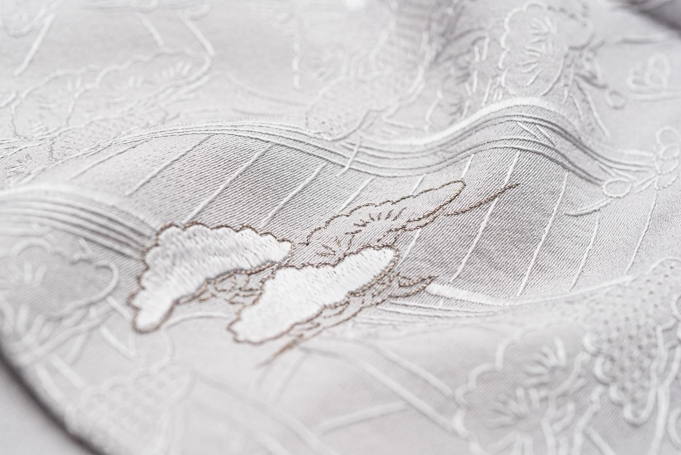 訪問着 汕頭刺繍 時代人物 - からん::アンティーク着物・リサイクル