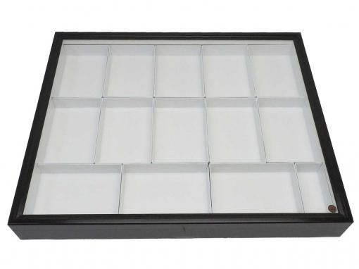 UVカット】ユニットボックス式大型ドイツ型標本箱[黒]【大箱小箱