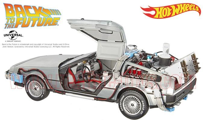 ホットウィール ELITE デロリアン Mr.フュージョン w/ホバーボード