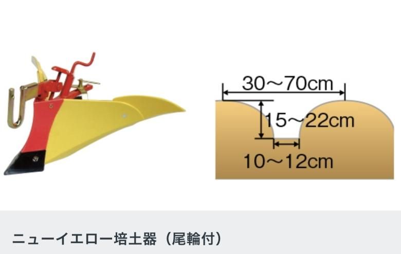 プチなFG201用ニューイエロー培土器（尾輪付） 品番10980 - ホンダ