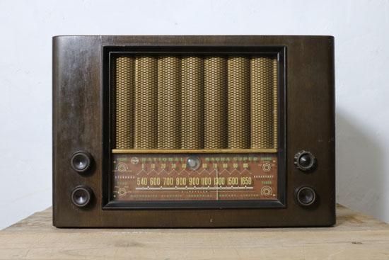 昭和レトロ“真空管ラジオ”/Bluetoothスピーカー/NATIONAL/MAGNA SUPER