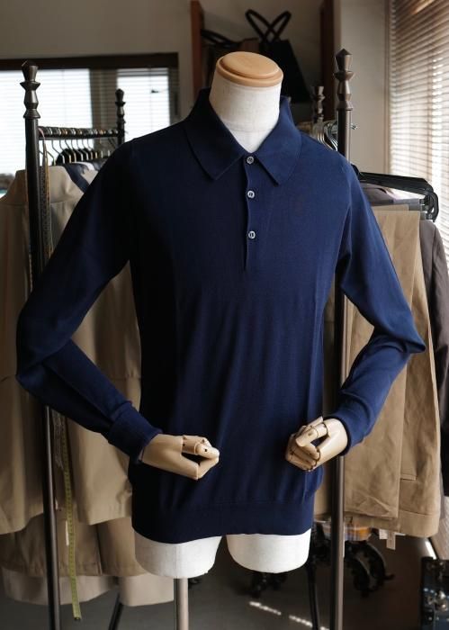 JOHN SMEDLEY】「FINCHLEY」30Gシーアイランドコットン ロングスリーブ