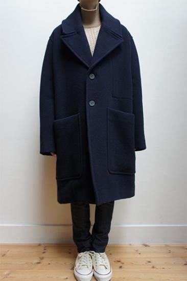 STUDIO NICHOLSON × GLOVERALL ( ENGLAND ) METER COAT - lancah
