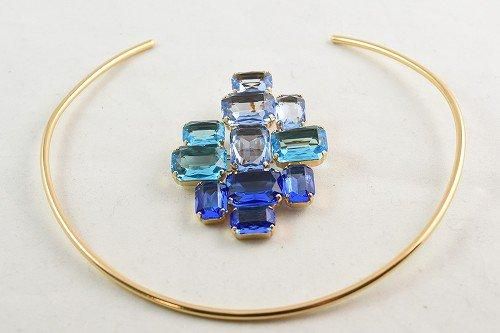 2024春夏新作 | フィリップフェランディス ブルーブローチ＋トルク