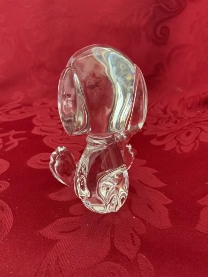 Baccarat バカラ 置物 スヌーピー クリスタル フィギュリン