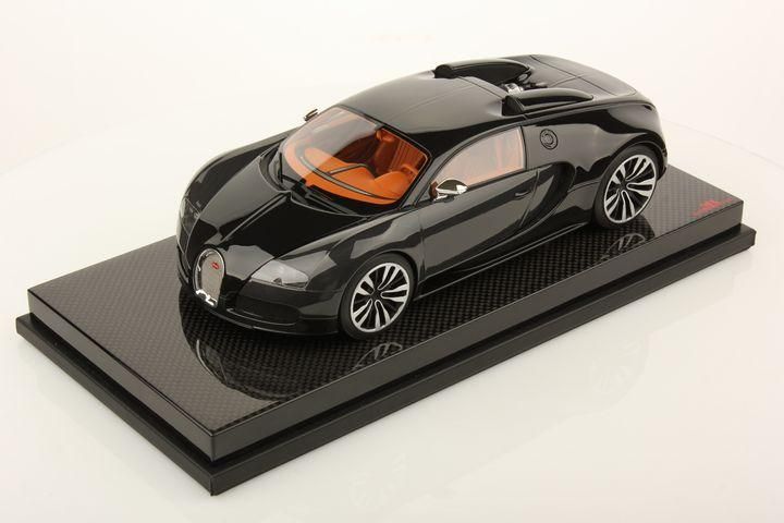 1/18 MR Bugatti Veyron 16.4 Black / Carbonium - 【MR BBR MakeUp