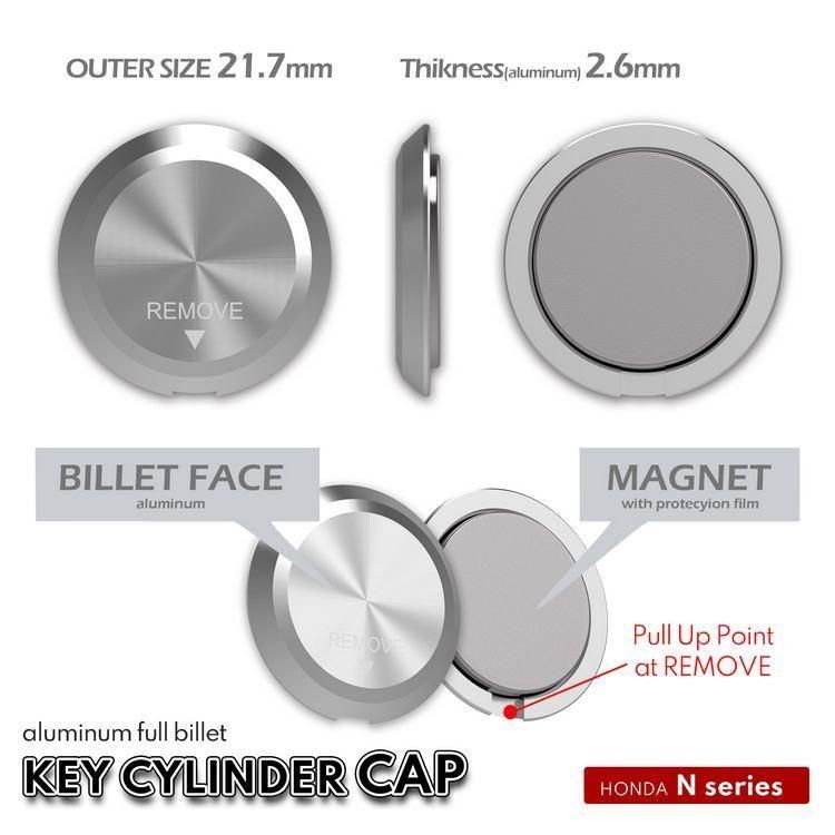 FULL BILLET KEY CYLINDER CAP | ホンダのNシリーズ運転席側のキー