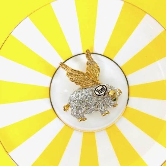 エンジェルピッグブローチ