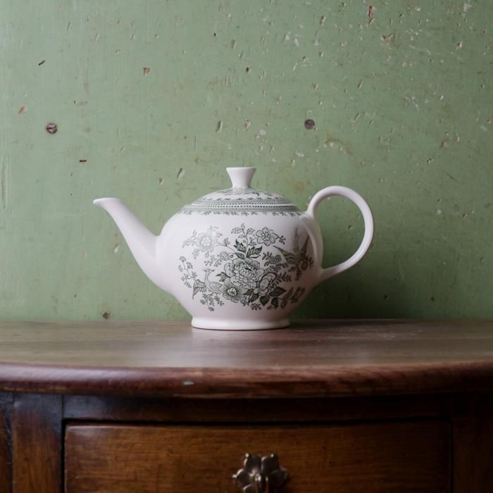 イギリス食器 Burleigh グリーンアジアティックフェザンツ