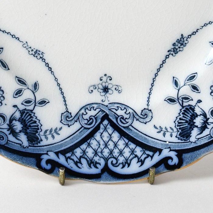 ビンテージ プレート FORD & SONS 社 FLOW BLUE フローブルー ディナー