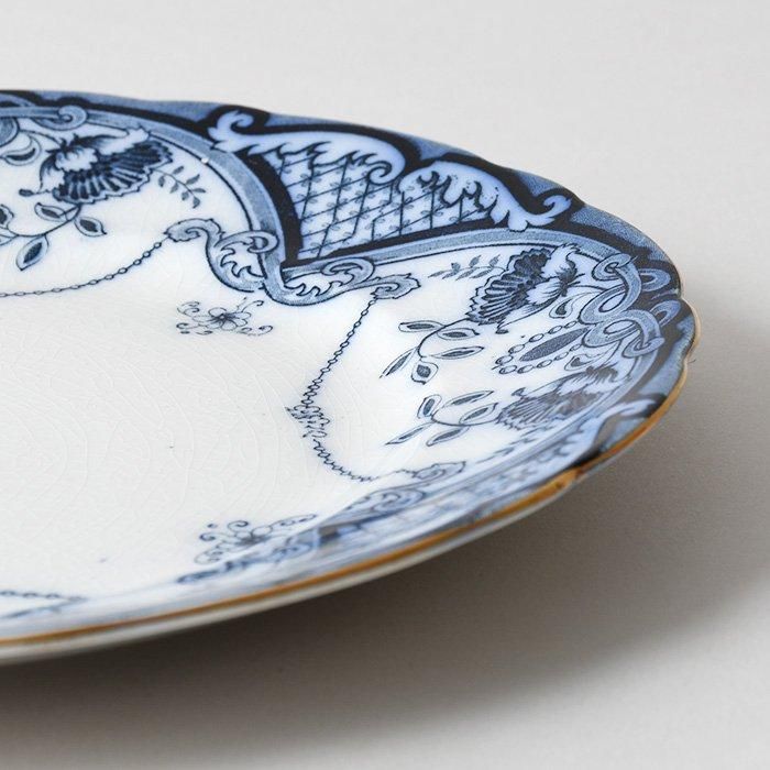 ビンテージ プレート FORD & SONS 社 FLOW BLUE フローブルー ディナー