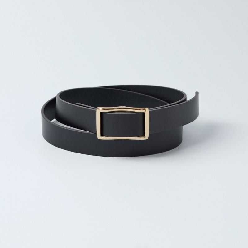 レディースフリコ 25㎜幅 一枚革ベルト ゴールドバックル（OR3508-G