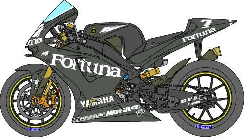 1/12ヤマハYZR-M1ロッシ&チェカテストデカール - ミュージアム