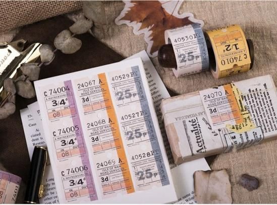 イギリスバスチケット風！おしゃれなロールシール