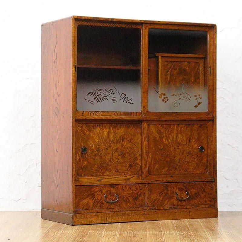 根来塗り 薬箪笥 48杯 昭和初期 日本製 アンティーク