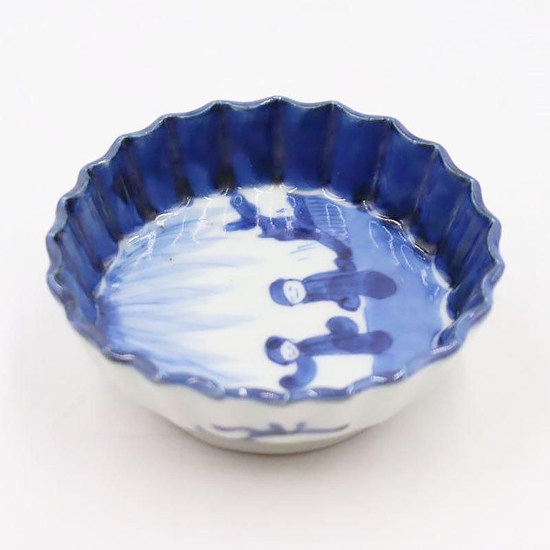 手描き染付豆皿｜明治大正の呉須藍色｜おもてなしにぴったり