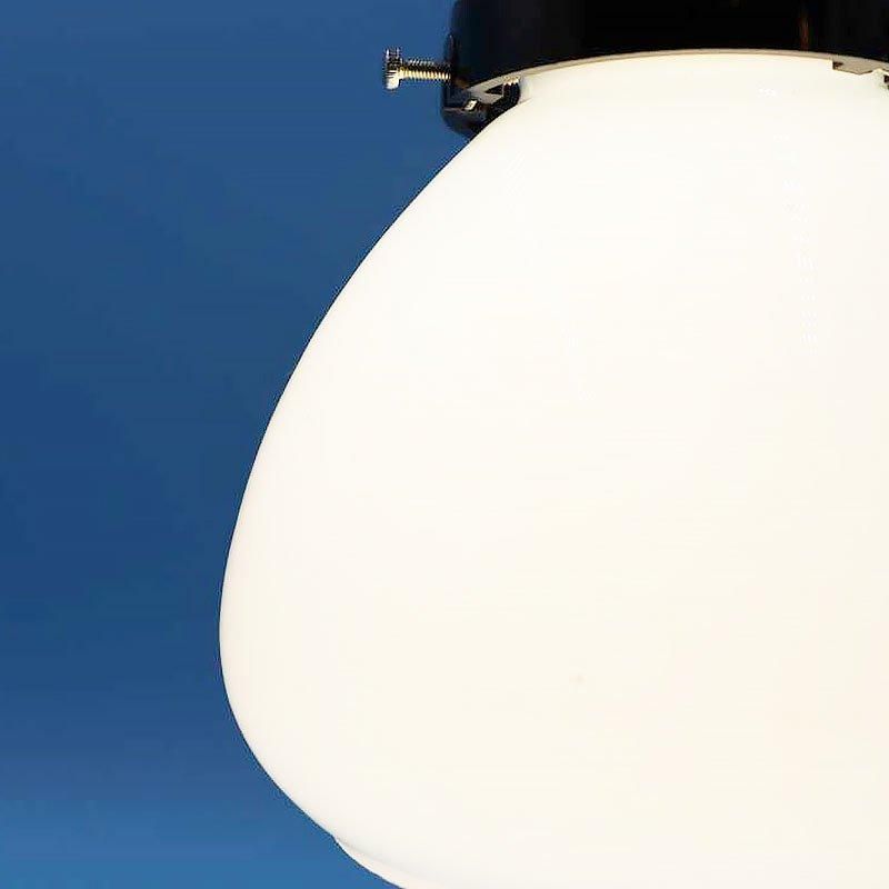 照明 和電笠 昭和初期 ガラス製 小ぶり 水色 アンティーク