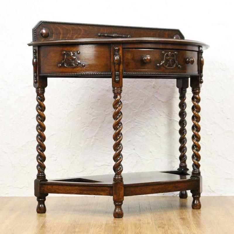 テーブル 半円コンソールテーブル イギリス製 1920-40年