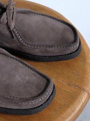 Padmore & Barnes / P204 ORIGINAL LOW SUEDE - DARK GREY (パドモア