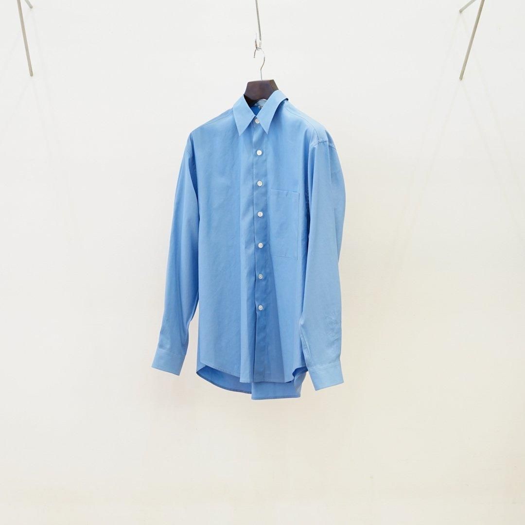AURALEE (オーラリー)Washed Finx Twill Big Shirt(A24AS02TN)/Blue